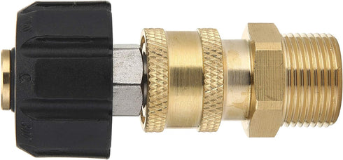 M MINGLE Pressure Washer Adapter Set, Quick Connect Gun to Wand, M22 14mm to 1/4 Inch...