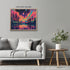 Posterizer 1 pcs- psychedelic funky hippie colorful landscape 4-Abstract & Modern Art-Fantasy & Fiction Art- Living Room Bedroom Decor- unframed w...