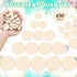 450 Pieces Unfinished Wood Slices Round Wooden Disc Circles Wooden Circles for Crafts Wood Cutouts Christmas Ornaments for Craft and Decoration, 5...