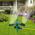 Garden Sprinkler Lawn Sprinkler Large Area Coverage, Adjustable 360 Degree Rotating, Weighted Gardening Watering System (Green)...