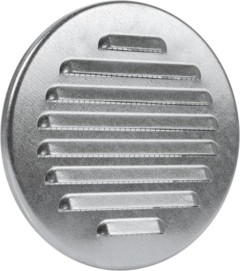Vent Systems 4'' Inch Galvanized Steel Soffit Vent Cover - Round Air Vent Louver - Ventilation Grille - Integrated Insect Screen - HVAC Vents for ...