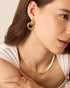 PAVOI 14K Gold Plated Trendy Chunky Geometric Dangle Earrings for Women | Gold Statement Earring Pair...
