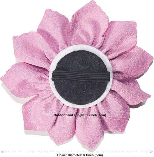 Dog Collar Flowers Attachement Cat Bow Tie Flora Accessories Set-Girl or Boy Pet Grooming OD 8cm 4pcs...