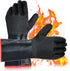 14 inch Barbecue Gloves, 932°F Extreme Heat Resistant Gloves, Firewoof/Waterproof Gloves with overlong Sleeve, for Baking/Oven/Cooking/Pit/Barbecu...