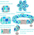 Dog Collar with Flower, Comfortable Cotton Summer Dog Flower Collar, Durable Metal Buckle Cute Pet Collar for Large Girl Boy Dog, L, Neck 16-24in...