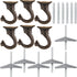 Hotop 6 Pieces Swag Ceiling Hooks Heavy Duty Swag Hanging Plants Toggle Hooks Chandeliers Wind Chimes Ornament Basket Hanger for Ceiling Installat...
