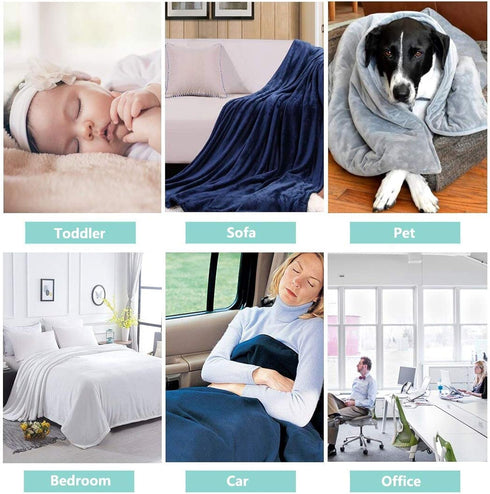BLUBLU Cute Cat Design Flannel Fleece Bed Blanket Throw Blanket Lightweight Cozy Plush Blanket for Bedroom Living Rooms Sofa Couch 50"x40"...
