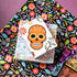 LeZakaa Holiday Wrapping Paper Sheet - 12 Sheet with 4 Different Design - Skull/Skeleton/Floral Print for Day of the Dead, Halloween - 27.5 x 19.6...