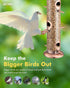 iBorn Metal Bird Feeders Brushed Copper Wild Bird Feeder for Outdoors Hanging All Metal Brushed Copper Finishing 14 Inch 6 Port(Seed is not Includ...