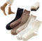 Womens Cute Crew Socks Casual Athletic Aesthetic Socks Neutral Cotton Socks for Women...