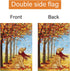 Louise Maelys Fall Welcome Garden Flag 12x18 Double Sided, Small Burlap Autumn Golden Retriever Dog Garden Flag Maple Leaves Fall Thanksgiving Out...