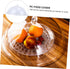 Cabilock Acrylic Food Cover 8 Inches Round Cake Dome Cover Bell Jar Acrylic Display Dome Cloche Clear Food Snack Display Cover for Cake Dessert Su...