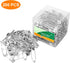Large Safety Pins 2.2 inches (56mm), Size 4, 200 pcs, Nickel - Plated Steel (200)...