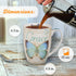 Christian Art Gifts Botanic Blue Butterfly Ceramic Coffee Mug – Inspirational Coffee Cup for Women & Men 12 oz. Lead-free Microwave and Dishwasher...