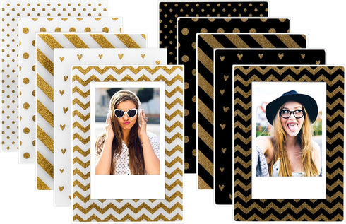 Magnetic Photo Frames for Instax Mini Film - Pack of 10 Frames...