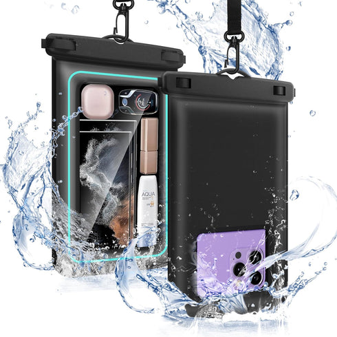 Waterproof Phone Pouch,IPX8 Universal Waterproof Case Underwater Dry Bag Compatible to iPhone 15 13 12 Pro Max SE2 11 Pro XR X 8 7 6s Plus Galaxy ...