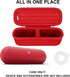 Hard Carrying Case for Beats Pill - Wireless Bluetooth Speaker, Wireless Portable Speaker Protection Case with Mesh Pocket for Charging Cables, Re...