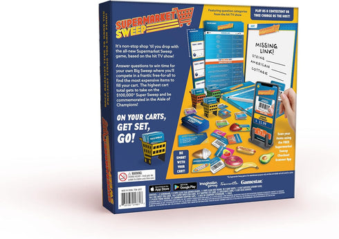 Imagination Gaming SUPERMARKET SWEEP Game, Race Against Time, Grab The Priciest Products to Win, Question Categories from TV Show, Aisle of Champi...