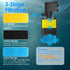 Replacement Aquarium Filter Sponge, Fish Tank Filter Replacement Parts, Including 2 x Coarse Sponge, 2 x Fine Sponge & 4 x Carbonized Sponge...