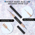 Double Ended Nail Art Brushes, Eptbsdu 5 PCS Nail Design Painting Tools including Nail Fine Liner Brushes and Nail Dotting Pens, Black...