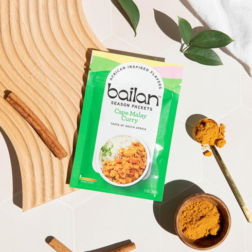 Bailan African Inspired Spices & Seasonings - Cape Malay South African Curry Dish Season Packets - No Salt, Sugar or Additives 100% Natural - Seas...