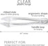 Plasticpro Disposable Plastic Serving Tongs Durable Heavy Duty Premium Serving Utensils Clear Pack of 4...