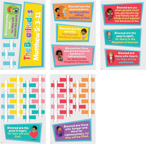 Write-On Beatitudes Bulletin Board Set, 5 Pieces...