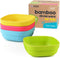 Bamboo Kids Bowls, 4 Pack Set, Stackable Bamboo Dinnerware for Kids, Bamboo Fiber Kids Bowls Set, Dishwasher Safe and Stackable...