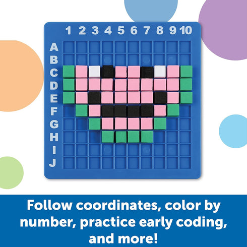 Learning Resources STEM Explorers Pixel Art Challenge, 402 Pieces, Ages 5+, STEM Toys For Kids, Coding Basics For Kids, STEM Activities For Classr...