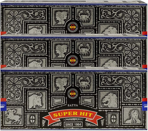 Super Hit Incense Sticks 100g and Holder Bundle - Pack of 3 (Approx 300 Sticks)...