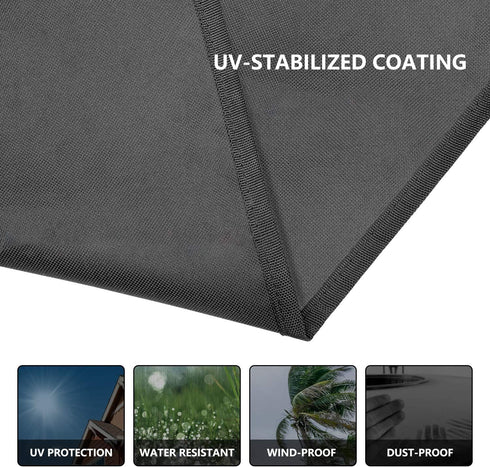 gulrear Air Conditioner Covers for Outside Units Top Square Ac Covers Outdoors Seal Black Central Air Conditioner Cover Universal Heavy Duty AC De...