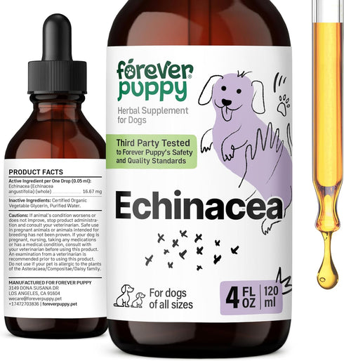 Echinacea for Dogs - Immune Supplement for All Breeds & Sizes - Immunity Support w/Echinacea Herb - Liquid Dog Vitamins and Supplements for Pets -...