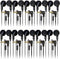 Wired in-Ear Earphone Headphones with Microphone, Remote Controller, 3.5mm Connector and Sponge Covers, Bulk Wholesale, 10 Pack, Black Color...