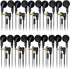 Wired in-Ear Earphone Headphones with Microphone, Remote Controller, 3.5mm Connector and Sponge Covers, Bulk Wholesale, 10 Pack, Black Color...