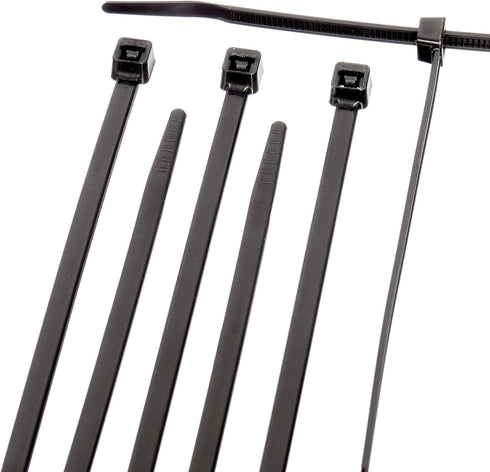 THE CIMPLE CO 11 Inch Black Nylon Zip Ties (Wire, Cable Ties) - Strong - Indoor and Outdoor Rated - No Tools Needed - 100 Pack...