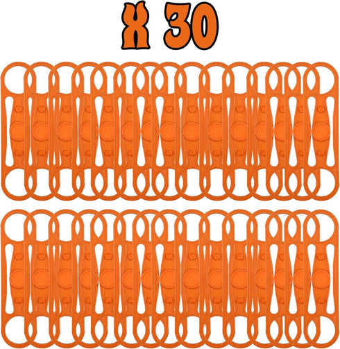 Hot Wheels Compatible 3D Printed Track Connectors - Set of 30 (Orange) - ELLTI...