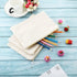 16 Pack Multi-Purpose Cosmetics Bag with Zipper Canvas Makeup Pouches Travel Toiletry Bag Pen Pencil Bag Blank DIY Craft Bag (M, Beige)...