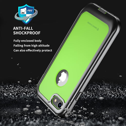 ImpactStrong iPhone 7/8 Case, Ultra Protective Case with Built-in Clear Screen Protector Full Body Cover for iPhone 7 2016 /iPhone 8 2017 (Lime Gr...