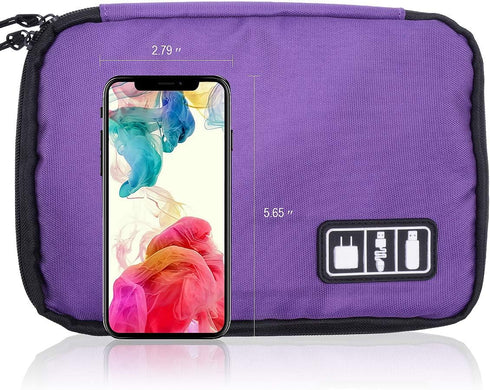 iiteeology Smart Watch Band Storage Bag, Universal Watch Band Accessories Organizer Bag Travel Storage Bag, Extra Pocket for Magsafe Charger, Cabl...