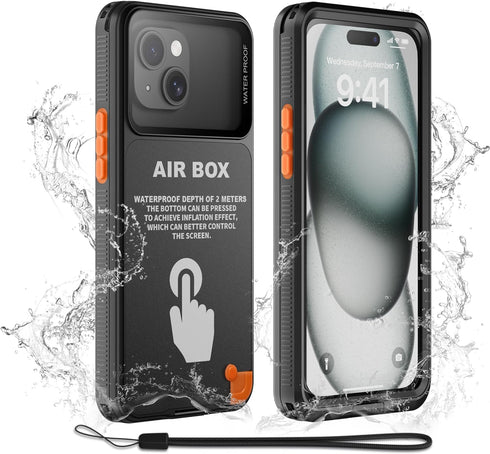 Mitywah Waterproof Case for iPhone, Underwater Snorkeling Diving Phone Case for iPhone 15 14 13 12 /15Pro 14Pro 13Pro 12Pro, HD Underwater Photogr...