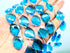 1 Strand Blue Topaz Quartz 10 Pcs Beads Size 19x14mm Fancy Shape Cut Faceted Beads for Jewellery Making, Beading & Craft Supplies KCRAFTS-RK_k47...