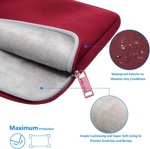 ONE LIFE 13-13.3 Inch Waterproof Neoprene Water Resistent Laptop Sleeve Case Notebook Computer case Basic Bag Compatible with 13 Inch MacBook Pro,...