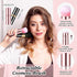 2 Pieces Retractable Kabuki Makeup Brushes Blush Powder Brush Small Travel Makeup Brushes with Cover Makeup Tool for Loose Powder Cream or Liquid ...