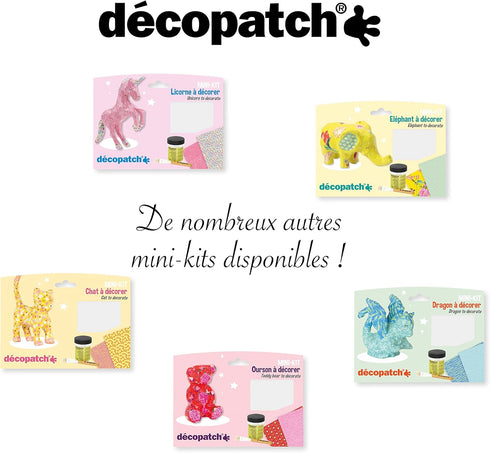 Décopatch Papier Mache Animal kit, 3.5x19x13.5cm, Brown...