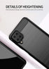 for Samsung Galaxy A12 case,with HD Screen Protector, Soft TPU Slim Fashion Non-Slip Protective Phone Case Cover for Samsung Galaxy A12 (Black Bru...