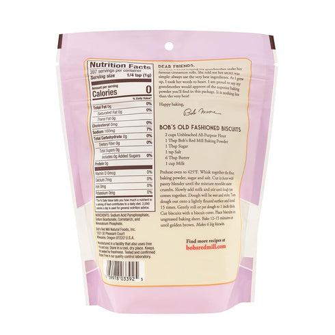 Bob's Red Mill Baking Powder 14 oz (2 Pack) - Double Acting Baking Powder - No Added Aluminum - Baking Powder Double Pack (14 oz each, 28 oz total...