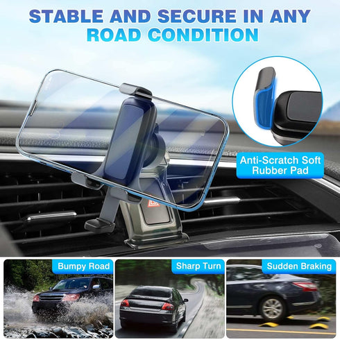Car Phone Holder for 2016-2021 Honda Civic Accessories 10th Gen. Air Vent Cell Phone Mount Handsfree Thick Case Friendly Car Mount for 4-7 Inch Ph...