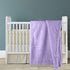 Baby Blanket Flannel, Cozy Throw Blankets for Newborn Infant and Toddler, Super Soft and Warm Receiving Baby Blanket for Crib Stroller (Purple 25 ...