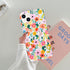 J.west iPhone 13 Case 6.1, Soft Shockproof Cute Floral Phone Protective Cover for Women, Garden Flower Pattern Design Slim Fit Anti-Scratch Phone ...