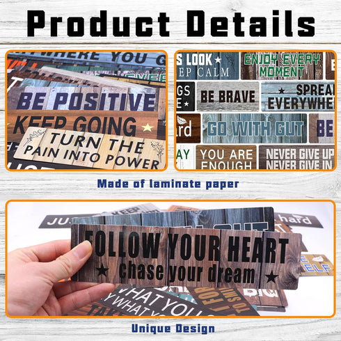 Motivational Bulletin Board Decorations 45 Pack for Classroom Inspirational Positive Growth Mindset Posters Wall Art Decorations Bulletin Vision B...